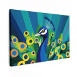 Pauw - Cirkels - Blauw canvas 2cm klein -z3d