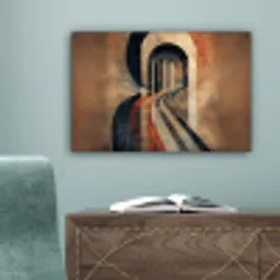Piano - Toetsen - Abstract canvas 2cm klein -sfeer4