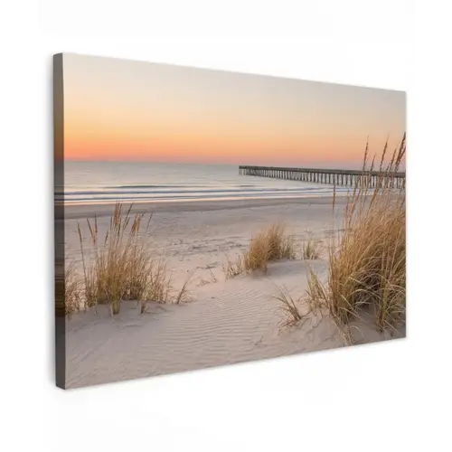 Pier - Zonsondergang - Strand canvas 2cm klein -z3d