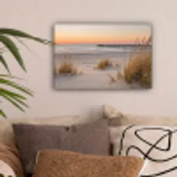 Pier - Zonsondergang - Strand canvas 2cm klein -sfeer1
