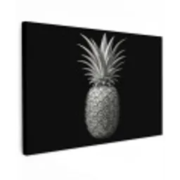 Ananas - Gedetailleerd - Bladeren canvas 2cm klein -z3d