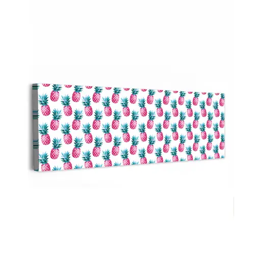 Ananas - Roze - Wit canvas 2cm klein 828 -z3d