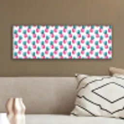 Ananas - Roze - Wit canvas 2cm klein 828 -sfeer3