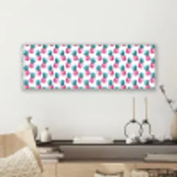 Ananas - Roze - Wit canvas 2cm klein 828 -sfeer6