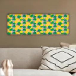 Ananas - Geel - Groen - Tropisch canvas 2cm klein 828 -sfeer3