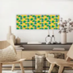 Ananas - Geel - Groen - Tropisch canvas 2cm klein 828 -sfeer6