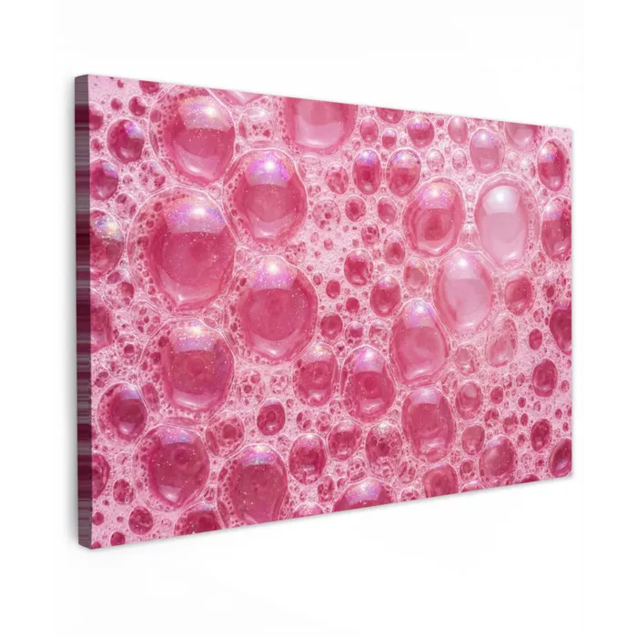 Roze - Schuim - Bubbels canvas 2cm klein -z3d