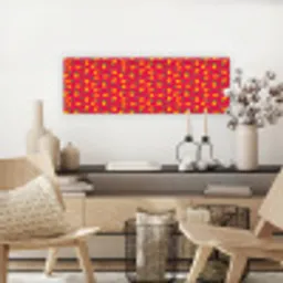 Roze - Mango - Blauwe - Streepjes canvas 2cm klein 828 -sfeer6