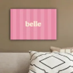 Roze - Gestreept - Belle canvas 2cm klein -sfeer3