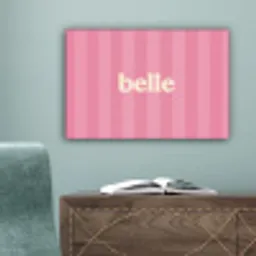 Roze - Gestreept - Belle canvas 2cm klein -sfeer4