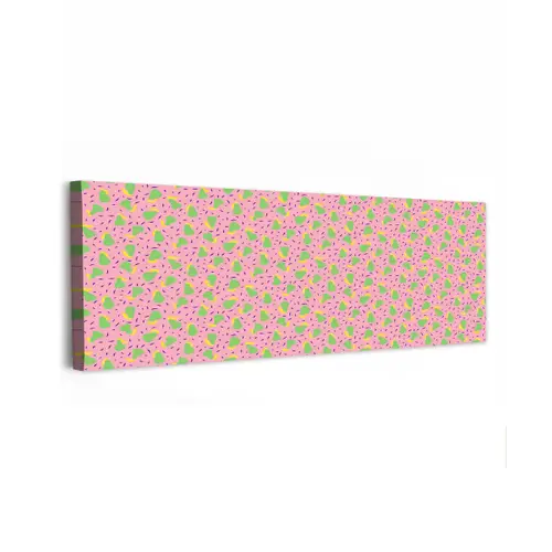 Roze - Streepjes - Groen - Peer canvas 2cm klein 828 -z3d