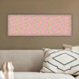Roze - Streepjes - Groen - Peer canvas 2cm klein 828 -sfeer3