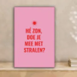 Roze - Zon - Quote canvas 2cm klein -sfeer1