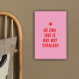 Roze - Zon - Quote canvas 2cm klein -sfeer3