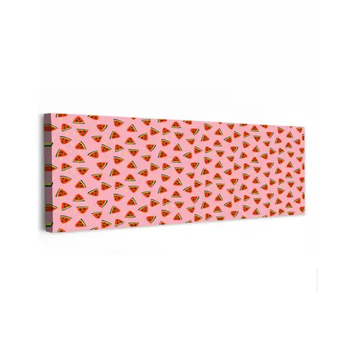 Roze - Watermeloen - Geel - Stippen canvas 2cm klein 828 -z3d