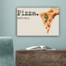 Pizza - Kaas - Pepperoni canvas 2cm klein -sfeer4