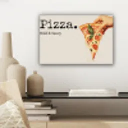 Pizza - Kaas - Pepperoni canvas 2cm klein -sfeer6