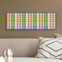 Ruit - Patroon - Kleurrijk canvas 2cm klein 828 -sfeer3