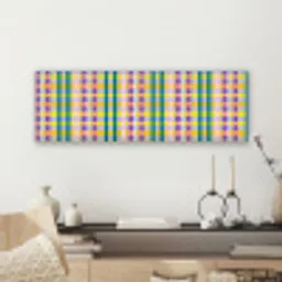 Ruit - Patroon - Kleurrijk canvas 2cm klein 828 -sfeer6