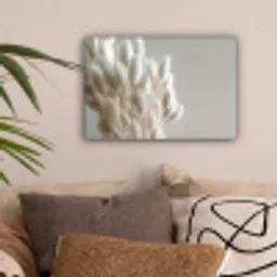 Pluimen - Beige - Minimalistisch canvas 2cm klein -sfeer1