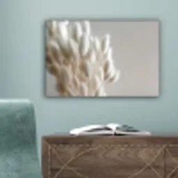 Pluimen - Beige - Minimalistisch canvas 2cm klein -sfeer4