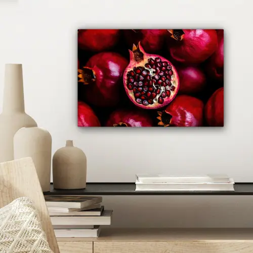 Granaatappel - Rood - Fruit canvas 2cm klein -sfeer6