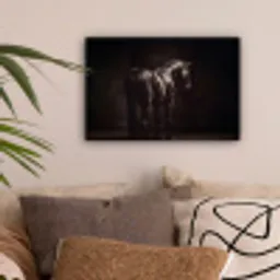 Krachtig - Paard - Donker canvas 2cm klein -sfeer1