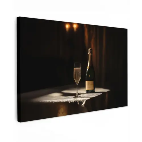 Prosecco - Bubbels - Sfeervol - Drank canvas 2cm klein -z3d