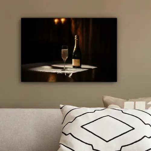Prosecco - Bubbels - Sfeervol - Drank canvas 2cm klein -sfeer3