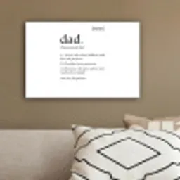 Spreuken - Papa definitie - Quotes - Dad canvas 2cm klein -sfeer3