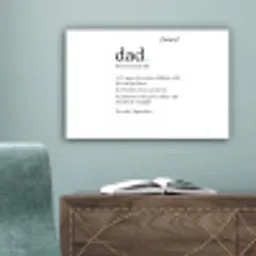 Spreuken - Papa definitie - Quotes - Dad canvas 2cm klein -sfeer4
