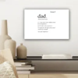 Spreuken - Papa definitie - Quotes - Dad canvas 2cm klein -sfeer6