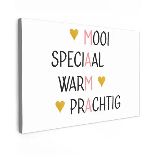 Spreuken - Mama - Quotes canvas 2cm klein -z3d