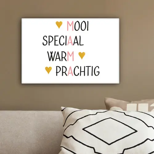 Spreuken - Mama - Quotes canvas 2cm klein -sfeer3