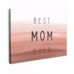 Spreuken - Quotes Best mom ever - Moederdag - Mama - Cadeau moederdag canvas 2cm klein -z3d