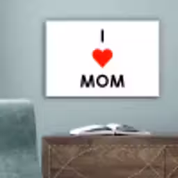 Spreuken - Quotes I Love Mom - Moederdag - Mama - Mama cadeau canvas 2cm klein -sfeer4