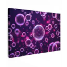 Paars - Bubbels - Schuim canvas 2cm klein -z3d