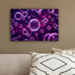 Paars - Bubbels - Schuim canvas 2cm klein -sfeer3