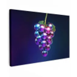 Paars - Disco - Feest - Druif canvas 2cm klein -z3d