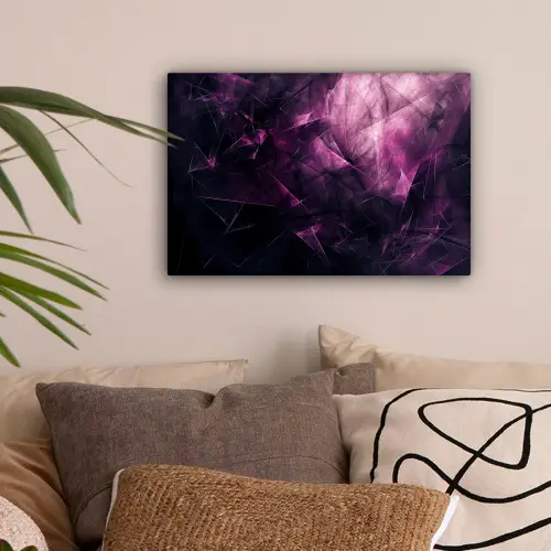 Paars - Licht - Zwart canvas 2cm klein -sfeer1