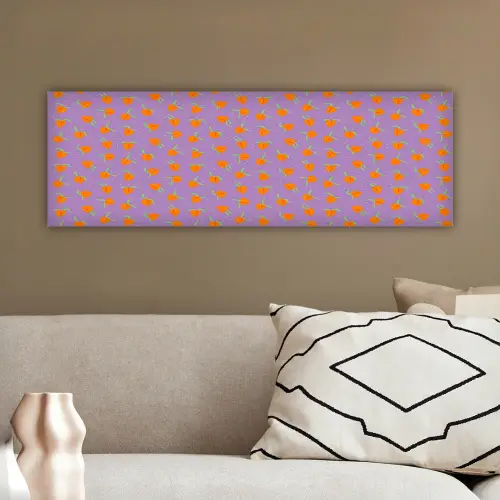 Paars - Oranje - Perzik canvas 2cm klein 828 -sfeer3
