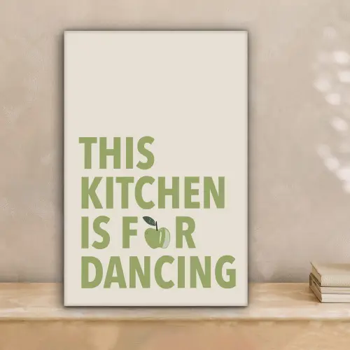 Quote - Appel - Illustratie canvas 2cm klein -sfeer1