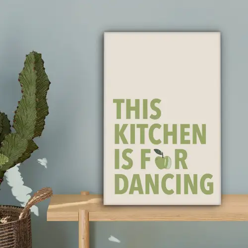Quote - Appel - Illustratie canvas 2cm klein -sfeer4