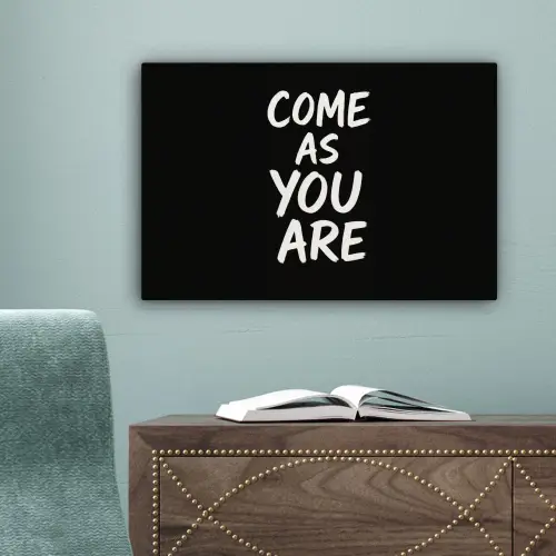 Quote - Zwart - Simpel canvas 2cm klein -sfeer4