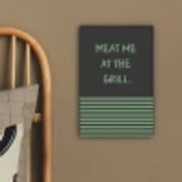 Quote - Groen - Grill - Zomer canvas 2cm klein -sfeer3