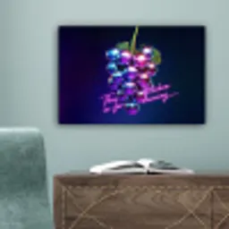 Quote - Neon - Disco - Druiven canvas 2cm klein -sfeer4