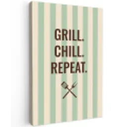 Quote - Strepen - Grill canvas 2cm klein -z3d