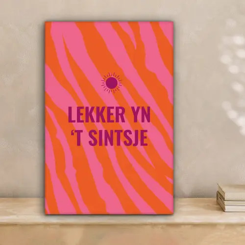 Quote - Zomer - Roze canvas 2cm klein -sfeer1