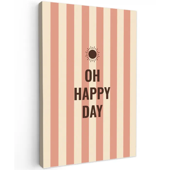 Quote - Zomer - Strepen canvas 2cm klein -z3d