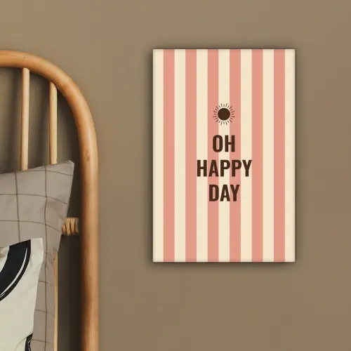 Quote - Zomer - Strepen canvas 2cm klein -sfeer3